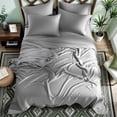 thumbnail image 3 of SONORO KATE 6 Pieces Bamboo Bed Sheets Set, Luxury Rayon Derived - Deep Pockets - Wrinkle Free - Extremely Soft, California King, Gray, 3 of 9