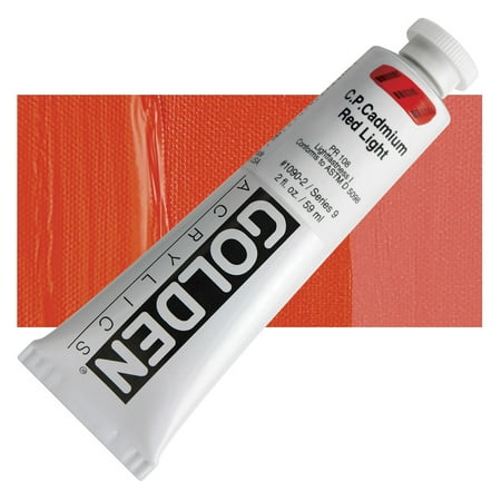 UPC: 0738797109025 | Golden Heavy Body Acrylic – Cadmium Red Light  2 oz