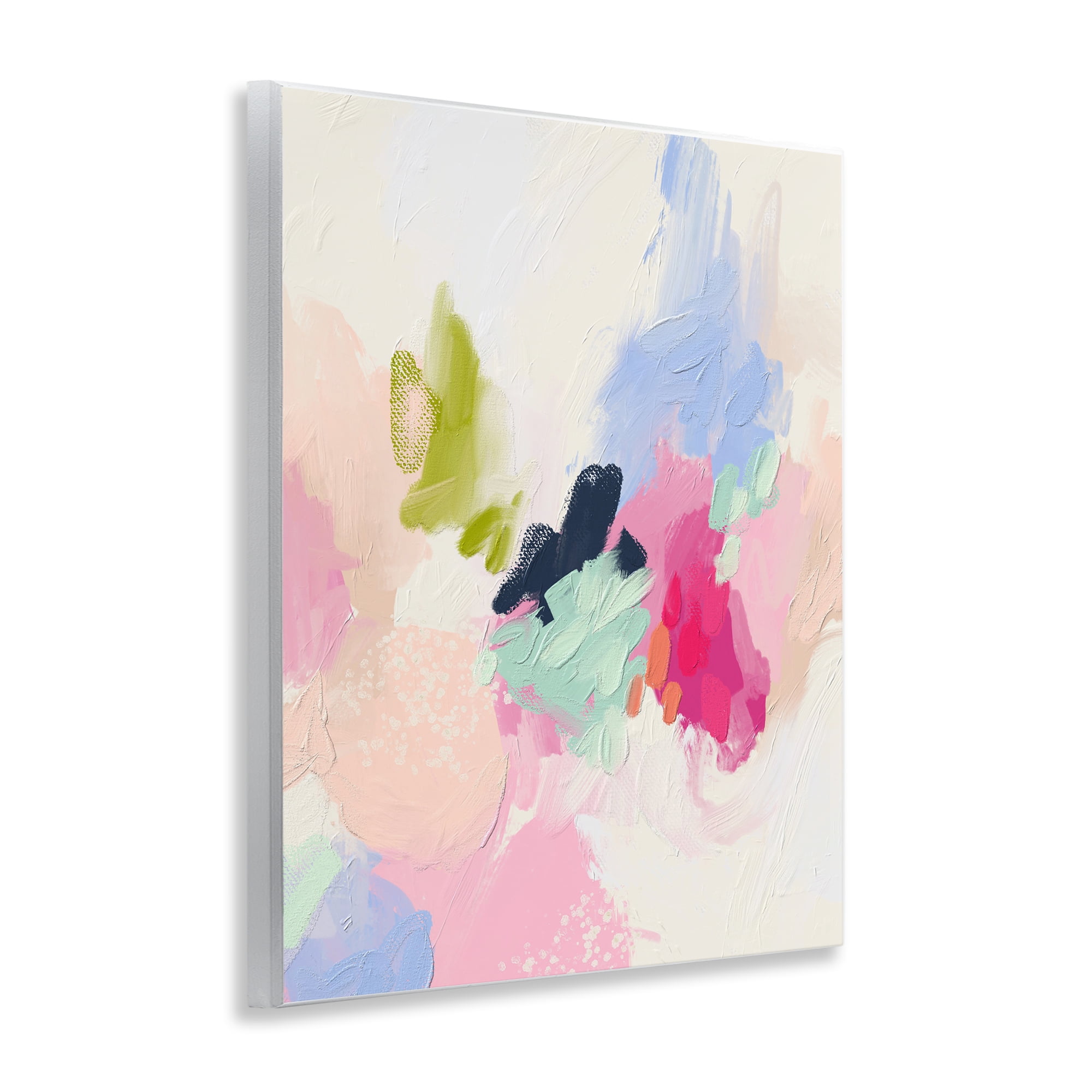 Stupell Industries Pastel Abstract Paint Strokes Abstract Painting Unframed Art Print Wall Art, 11 x 14