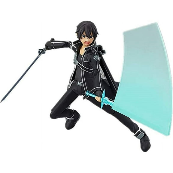 Skpitin Sword Art Online Figure 3 Style Figure Anime Figure Action Figure (Color : Kirito) Desktop Figures Ornaments Decora Craft Collectible