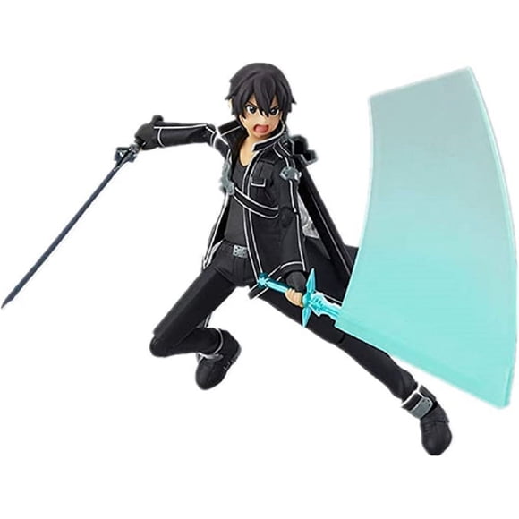 Dupurit Figurine en Ligne Sword Art Style 3 Figurine Figurine d'Anime Figurine Articulée (Couleur : Kirito) Ornements Déco Artisanat Collection