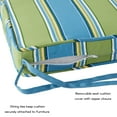 thumbnail image 3 of Greendale Home Fashions 18 x 18 in. Cayman Stripe Outdoor Dining Seat Cushion (4-Pack), 3 of 6