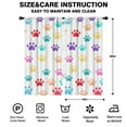 thumbnail image 2 of Blackout Kids Curtains,Colorful Dog Paw Footprint Childrens Insulated Curtains Set Of 2,Bedroom Essentials,Toddler Room Decor 42"x84"(106x213cm), 2 of 4