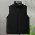 thumbnail image 2 of Lmnyox Men's Reversible Vest Zip Up Stand Collar Sleeveless Vest Jacket with Pocket Winter Vest Outerwear, 2 of 8