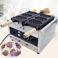 thumbnail image 2 of 1500W Commercial Nonstick Electric Honeycomb Waffle Pop Maker Baker 3pcs 110V, 2 of 17