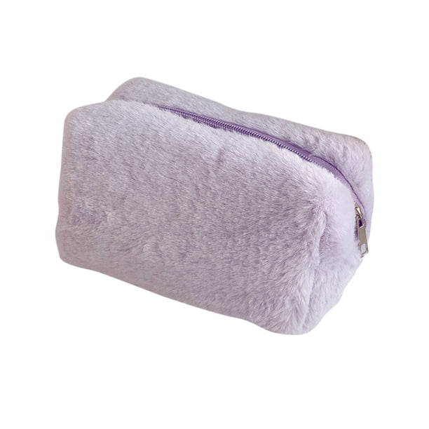 Bolsa De Lapices Bolsa Estuche para lápices de gran capacidad, de felpa, para cosméticos, bolígrafos, de almacenamiento (púrpura) Tmvgtek Para Estrenar