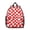 Red and White, variant on Brown and White Checkered Pattern Backpack for School, Cute School Bag with Adjustable Shoulder Straps and Padded Back, 13.8"x11.4"x6"