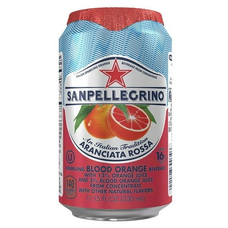 San Pellegrino Blood Orange Sparkling Fruit Beverage 11oz Cans - 24 Pack