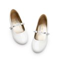 thumbnail image 5 of Dream Pairs Kids Kids Girls Slip-On Shoes Children Party Dress Dance Shoes Flat Shoes WHITE US SIZE 2, 5 of 6