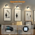 thumbnail image 5 of PUCACHI 3 Pieces Magnetic LED Art Display Lights, 13 RGB Colors, for Photo Frame Artwork, Wireless Painting with Remote Control, Party Home, Wall Decor Puck Lights, Black -RGB, 5 of 10