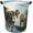 Color2, variant on Laundry Basket Black-Red Basketball Waterproof Laundry Hamper with Handles 3D Ball Collapsible Clothes Hamper, Easy Carry for Dorm, Family, Travel