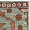 thumbnail image 3 of SAFAVIEH Wyndham Thurstan Floral Geometric Wool Area Rug, Blue/Rust, 2' x 3', 3 of 5