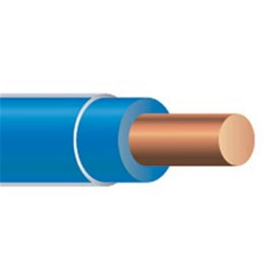 Southwire THHN Building Wire, Copper, 12 AWG, 1C, Blue, Solid, 500 ft 11590701