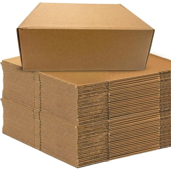 Shipping Boxes 12"L x 10"W x 4.5"H, 50-Pack |Brown Cardboard Mailer Boxes for Small Business Packaging Mailing Suppplies,Moving and Storage (50 PACK)