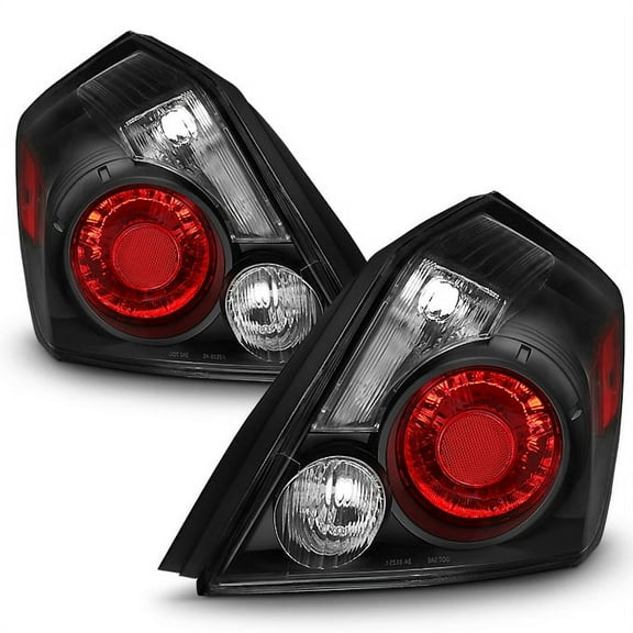 AKKON - For Black 07-12 Altima Sedan Rear Tail Lights Brake Lamp Replacement Driver And Passenger Side Set