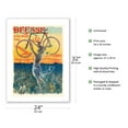 thumbnail image 2 of Déesse Bicycles - Paris France - Winged Goddess - Vintage Advertising Poster by Jean de Paleologue c.1898 - Fine Art Matte Paper Print (Unframed) 24x32in, 2 of 4