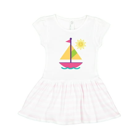 

Inktastic Sailing Nautical Sailboat Girls Gift Toddler Girl Dress
