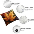 thumbnail image 4 of Autua Autumn Maple Leaves Throw Pillow Covers, Colorful Leaves Colorful Background Cushion Cover Digital Blended Hidden Zipperl Decorative Pillowcases for Hair Skin Square 22x22in, 4 of 5