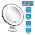 thumbnail image 2 of 10x Magnifying Lighted Makeup Mirror, Rechargeable, 2 of 2