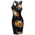 thumbnail image 1 of FashionOutfit Women's Fitted Floral or Camouflage Printed Sexy Body-Con Racer-Back Fitted Dress, 1 of 1