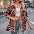 thumbnail image 4 of Camisa Chaqueta con cuello vuelto para mujer, ropa de calle informal holgada para mujer (rosa XXL) Ygjytge Rosa T XXL para Mujer, 4 of 6