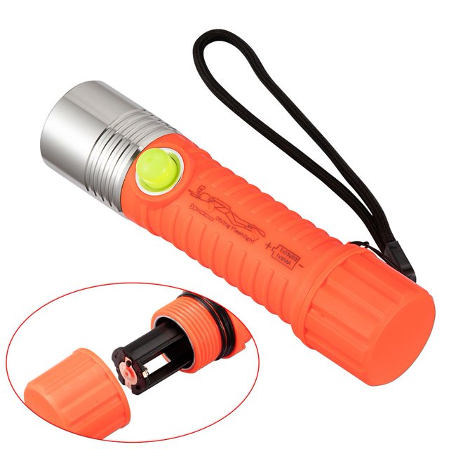 Lampe de Plongée Torche T6 Led Étanche 50M de Profondeur sous-Marine