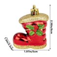 thumbnail image 3 of Christmas Tree Pendant Bright Boots Painted Plastic Ornaments Christmas Decoration Decoration Props, 3 of 8