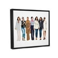 thumbnail image 4 of Stupell Industries Trendy Glam Women Walking Varied Fashion Outfits Graphic Art Luster Gray Floating Framed Canvas Print Wall Art, Design by Amelia Noyes, 4 of 5