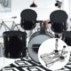 thumbnail image 3 of Piezas de batería de jazz, soporte de batería Kit de batería de montaje de batería de percusión de 2 vías construido para precisión, 3 of 12