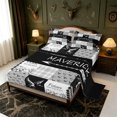 thumbnail image 2 of Manfei Mallard Duck Pattern King Sheets,Farmhouse Waterfowl Bedding,4pcs,1 Flat Sheet,1 Fitted Sheet and 2 Pillowcases, 2 of 6