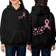 thumbnail image 2 of LIIPEE Fashion Butterfly Graphic Hoodie For Girls Long Sleeve Hooded Sweatshirt With Pockets Kids Cute Casual Pullover,9-10 Years, 2 of 5