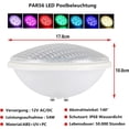 thumbnail image 2 of PAR56 LED Pool Light 54W 12V RGB Underwater Lamp, Energy Class F, 2 of 5