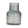 thumbnail image 2 of deevoka Glass Flower Vase Creative Round Flower Jug for Table Drawing Room Fireplace Gray, 2 of 9