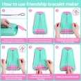 thumbnail image 3 of Kit de artesanía Maynacs Friendship para hacer pulseras de 28 hilos, 3 of 7