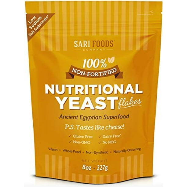 Pure Natural NonFortified Nutritional Yeast Flakes (8 oz.) Whole Food
