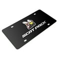 thumbnail image 3 of Dodge Scat-Pack Full Color 3D Logo on Black Stainless Steel License Plate, 3 of 5