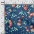 thumbnail image 2 of oneOone Polyester Spandex Navy Blue Fabric Tropical Craft Projects Decor Fabric Printed By The Yard 56 Inch Wide, 2 of 4