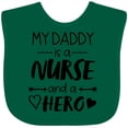 thumbnail image 3 of Inktastic My Daddy is a Nurse and a Hero Boys or Girls Baby Bib, 3 of 4