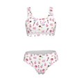 thumbnail image 7 of Pofeuu Cute Poodle Dog Print Womens Bathing Suits Modest High Waisted Bikini Sets Cute Halter 2 Piece Swim Suit, 7 of 7