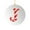 J, variant on Alphabet Ornaments for Christmas Tree,26 Initial Candy Cane Letter Pendant,26 Letters Christmas Tree Decoration Pendant,Personalized Monogram Red Decorations for Christmas Tree Gifts Diy De