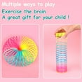thumbnail image 4 of Rainbow Coil Spring Toy, Classic Colorful Neon Plastic Toy Party Supplies, 4 of 5