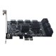 thumbnail image 1 of Tarjeta de expansión PCI-E SATA 10 puertos 6 Gbps shaofei para minería PCIE-SATA negra, 1 of 5