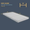 Heyward 4.5” Trifold Sofa + Foam XL Twin Mattress, XL Twin Bed Mattress Folds into Couch