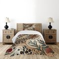 thumbnail image 4 of Ambesonne Leopard Print Quilted Bedspread Set 2 Pcs, Abstract Blend Earthy, Twin Size, Pastel Brown Forest Green, 4 of 5