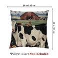 thumbnail image 4 of nygtbtfer Cute Throw Pillow Covers Farm Velvet Pillow Covers Set of 2 Living Room Bedroom Cushion Pillowcases White, 4 of 7