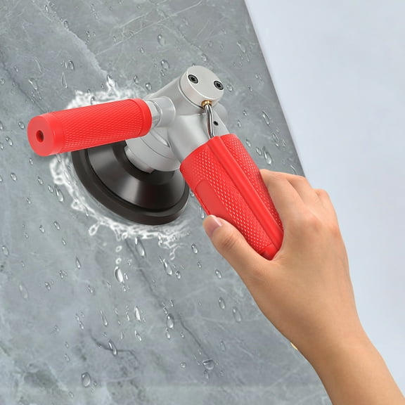 4" Air-Powered Stone Polisher Air Grinder Wet Air Sander Grinder with Powerful Pneumatic Drive Mechanism Pneumatic Water Polisher for Marble Granite Stone Ceramics