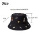 thumbnail image 2 of purple Sombrero de verano con circunferencia de 54-58cm, sombrero de pescador con oso bordado para mujer, sombrero de lavabo, sombrero protector solar para exteriores, 2 of 4