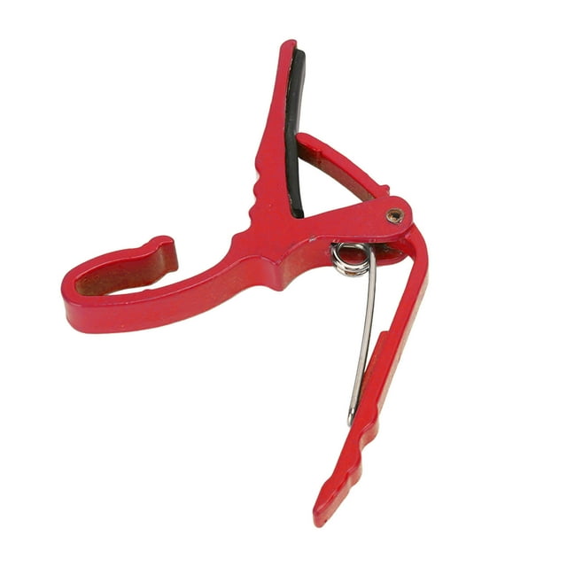 Bass Capo, Quick Tone Change Alloy Electric Guitar Capo For Playing Red