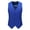 Blue, variant on Men's Suit Vests Casual formal Dress Vest Business Slim Fit Waistcoat Vest with 3 Real Pockets for Suits Tuxedo White 6(L)