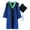 green, variant on 1 Set Graduation Uniform Super Soft Wear Resistant Polyester Bachelor Hat Graduation Cloak Photography Props Set for College